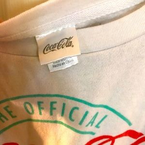 Coca Cola crop top hoodie